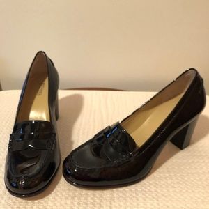 New MICHAEL KORS PATENT LEATHER SHOES LOAFERS SZ 9